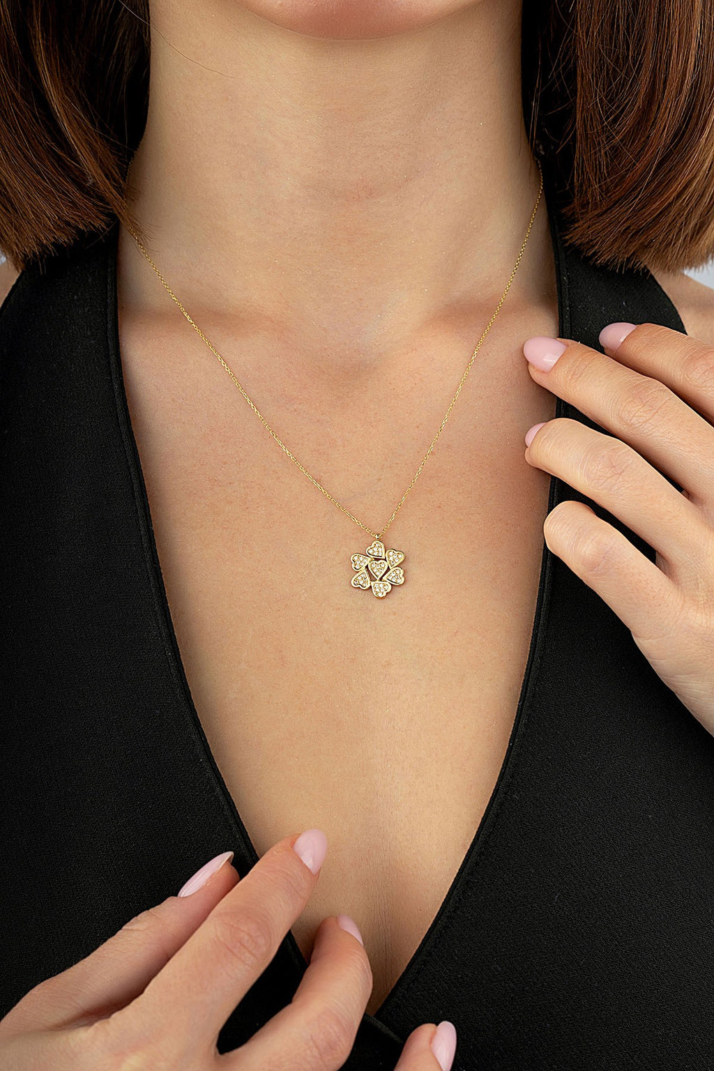 14K Heart Gold Necklace