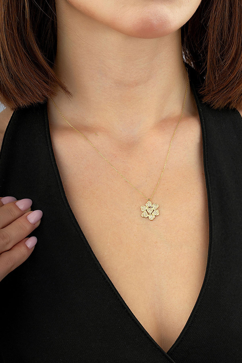 14K Heart Gold Necklace