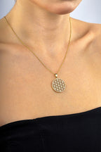 14K Stone-Set Gold Necklace