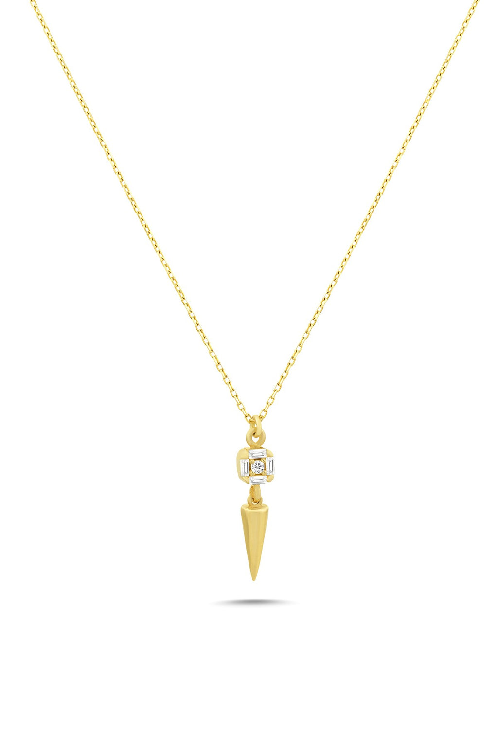 14K Stone-Set Gold Necklace