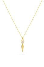 14K Stone-Set Gold Necklace