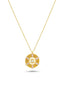 14K Stone-Set Eye Gold Necklace