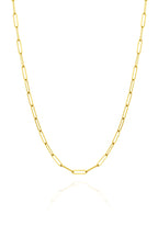 14K Paperclip Gold Necklace