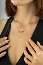 14K Geometric Gold Necklace