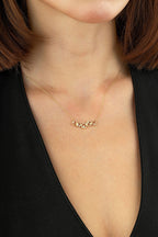 14K Geometric Gold Necklace