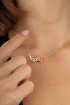 14K Geometric Gold Necklace