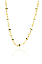 14K Enamel Detail Gold Necklace