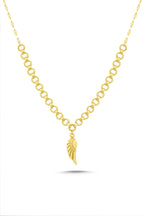 14K Wing Motif Gold Necklace