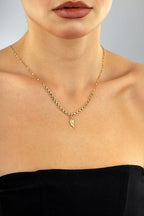 14K Wing Motif Gold Necklace