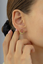 14K Row Gold Earrings