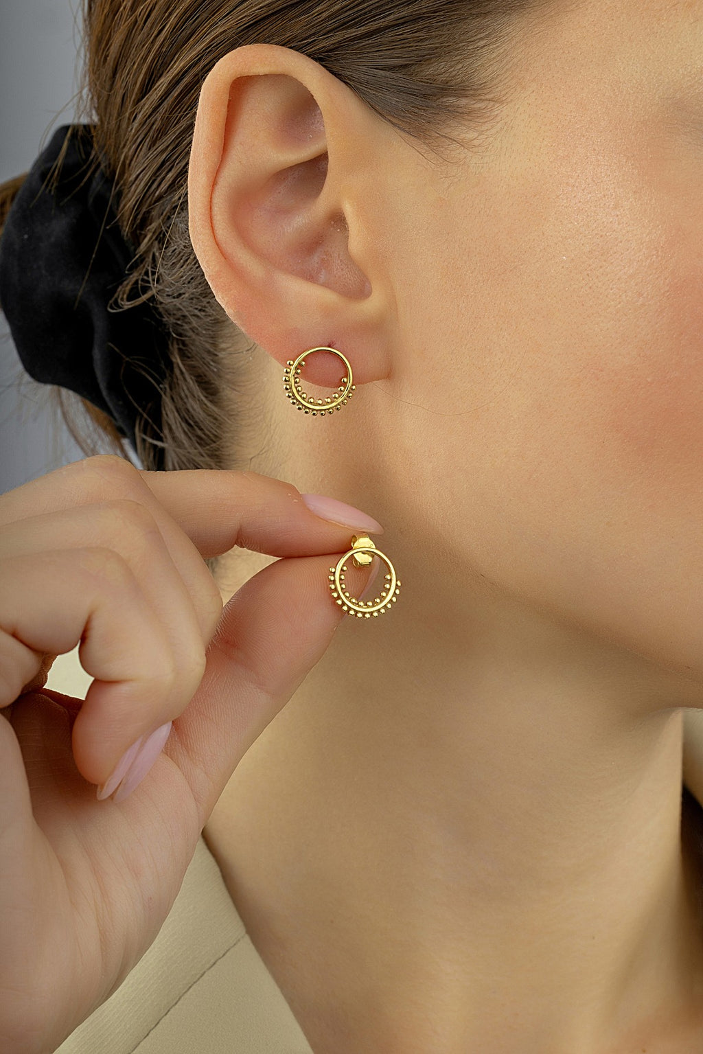 14K Row Gold Earrings