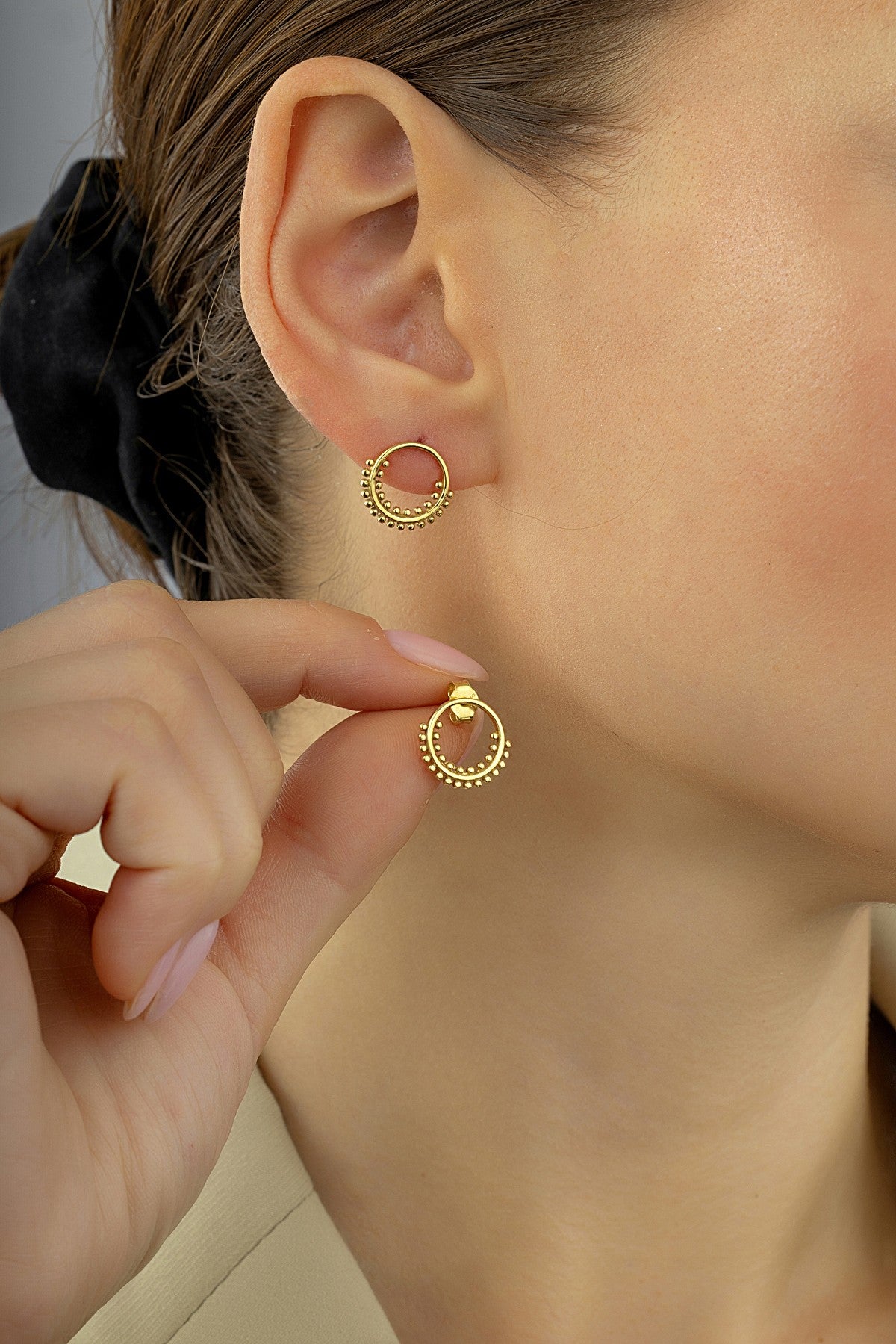 14K Row Gold Earrings