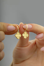 14K Floral Gold Earrings