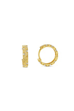 Modern Stone-Set 14K Gold Earrings