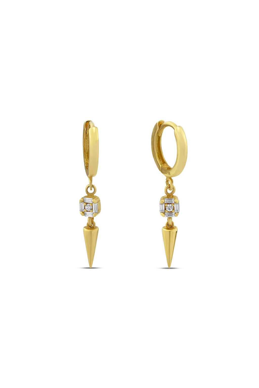 14K Modern Gold Earrings