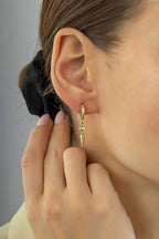 14K Modern Gold Earrings