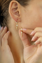 14K Modern Gold Earrings