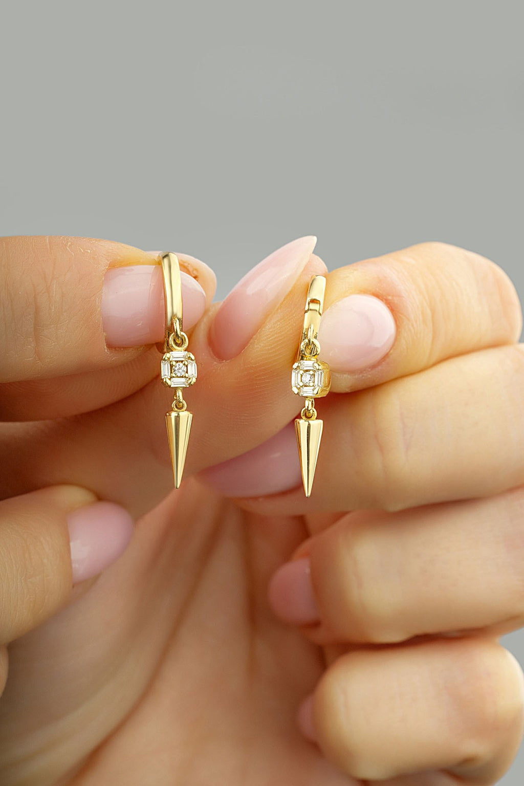 14K Modern Gold Earrings