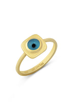 Blue Eye Gold Ring