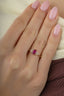 Pink Stone-Set Gold Ring