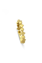 Rectangular Row Gold Ring