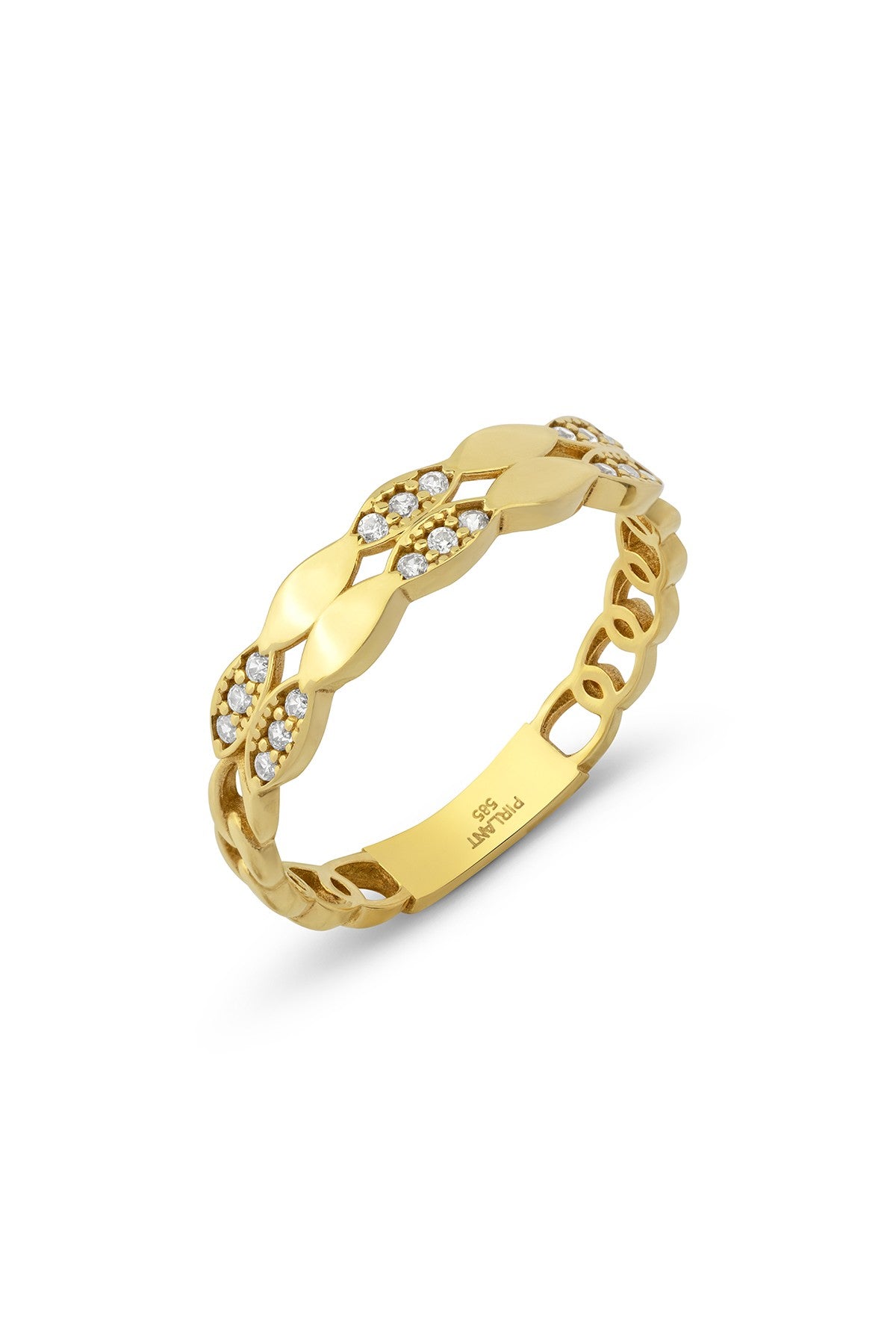 14K Stone-Set Gold Ring Main image