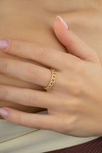 14K Chain Gold Ring