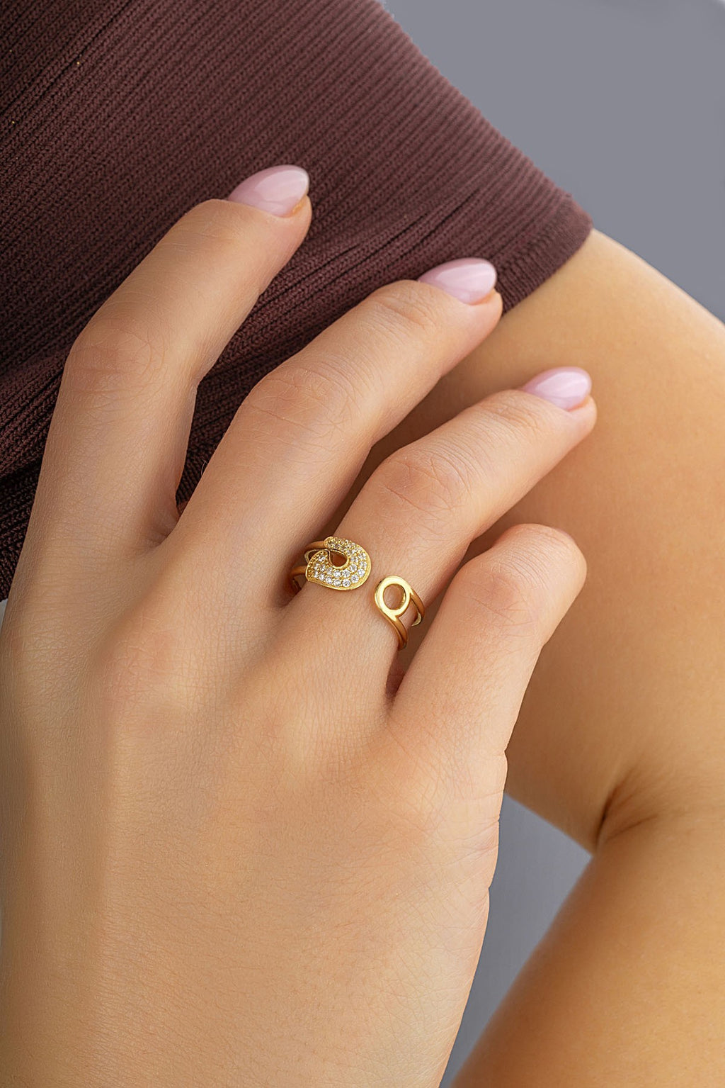 Duo Line Gold Ring