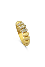 Stone-Set Orbit Gold Ring