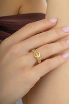 14K Link Gold Ring