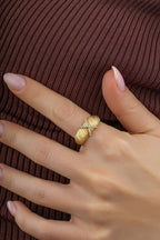 14K Stone-Set Engagement Gold Ring