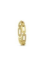 Rectangular Link Gold Ring