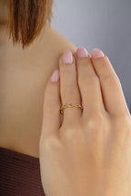 Modern Knot Gold Ring