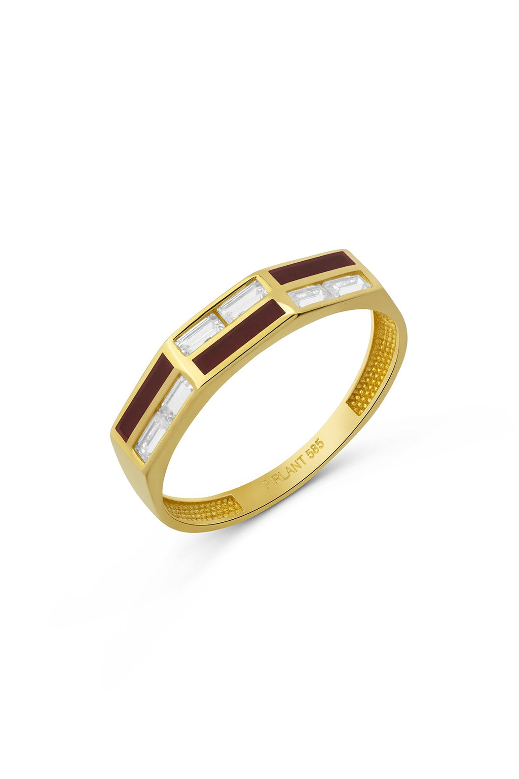 Black White Modern Gold Ring