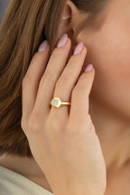 SeDaughtergen Stone-Set Gold Ring