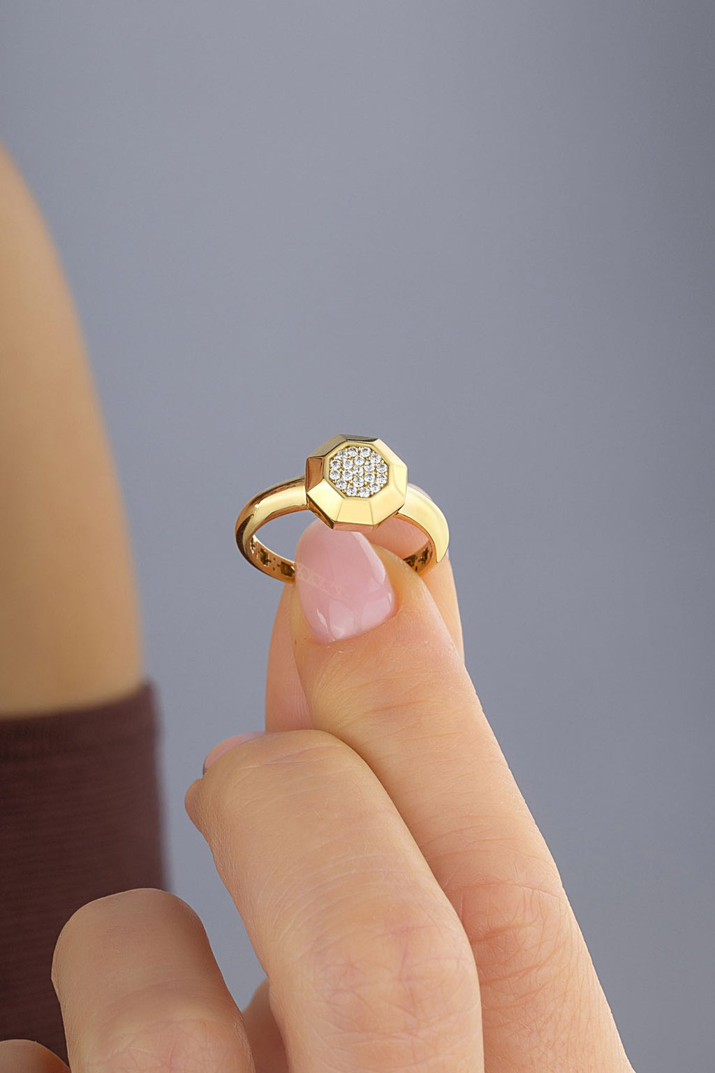 SeDaughtergen Stone-Set Gold Ring
