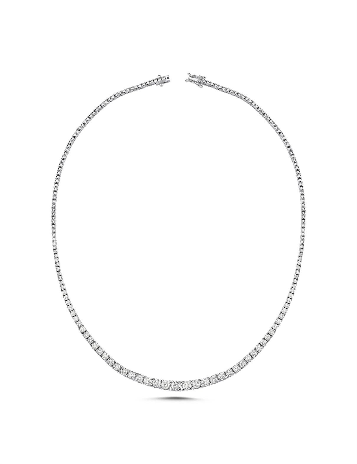 6.02 Carat Diamond Tennis Necklace