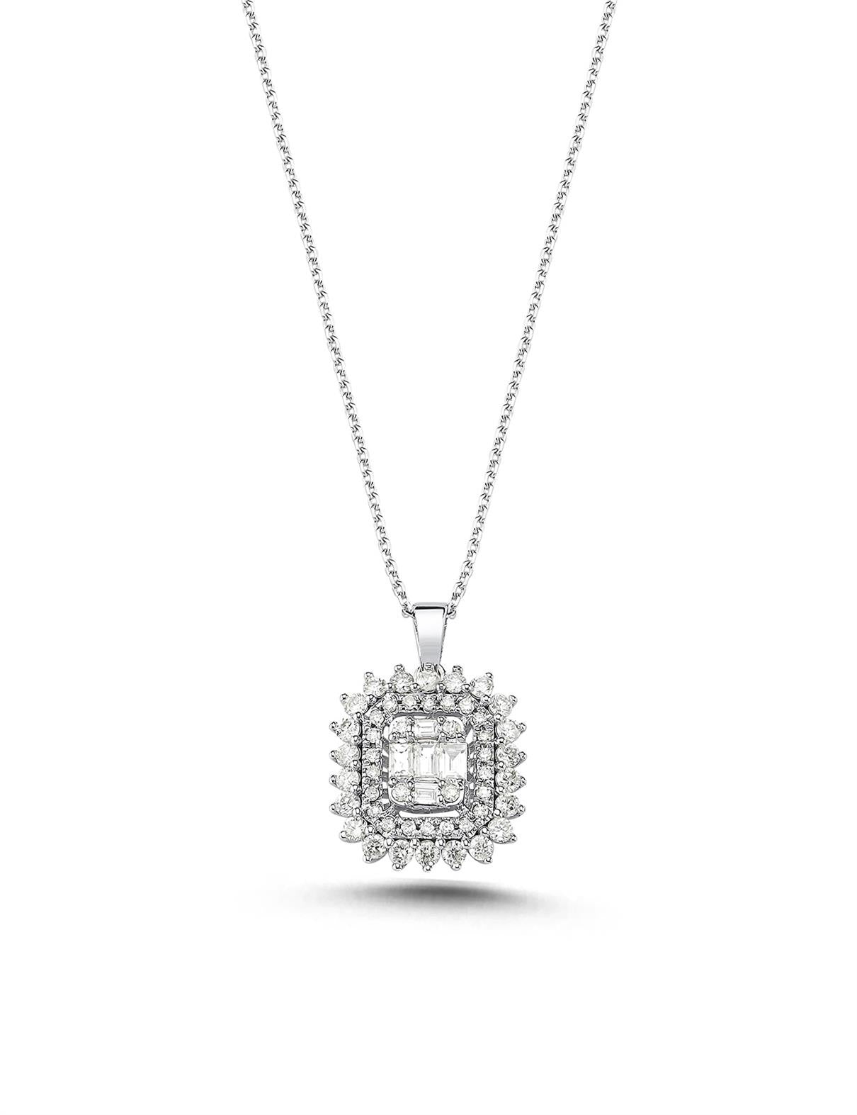 0.58 Carat Diamond Baguette Necklace Secondary image