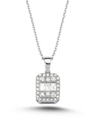 0.35 Carat Diamond Baguette Necklace