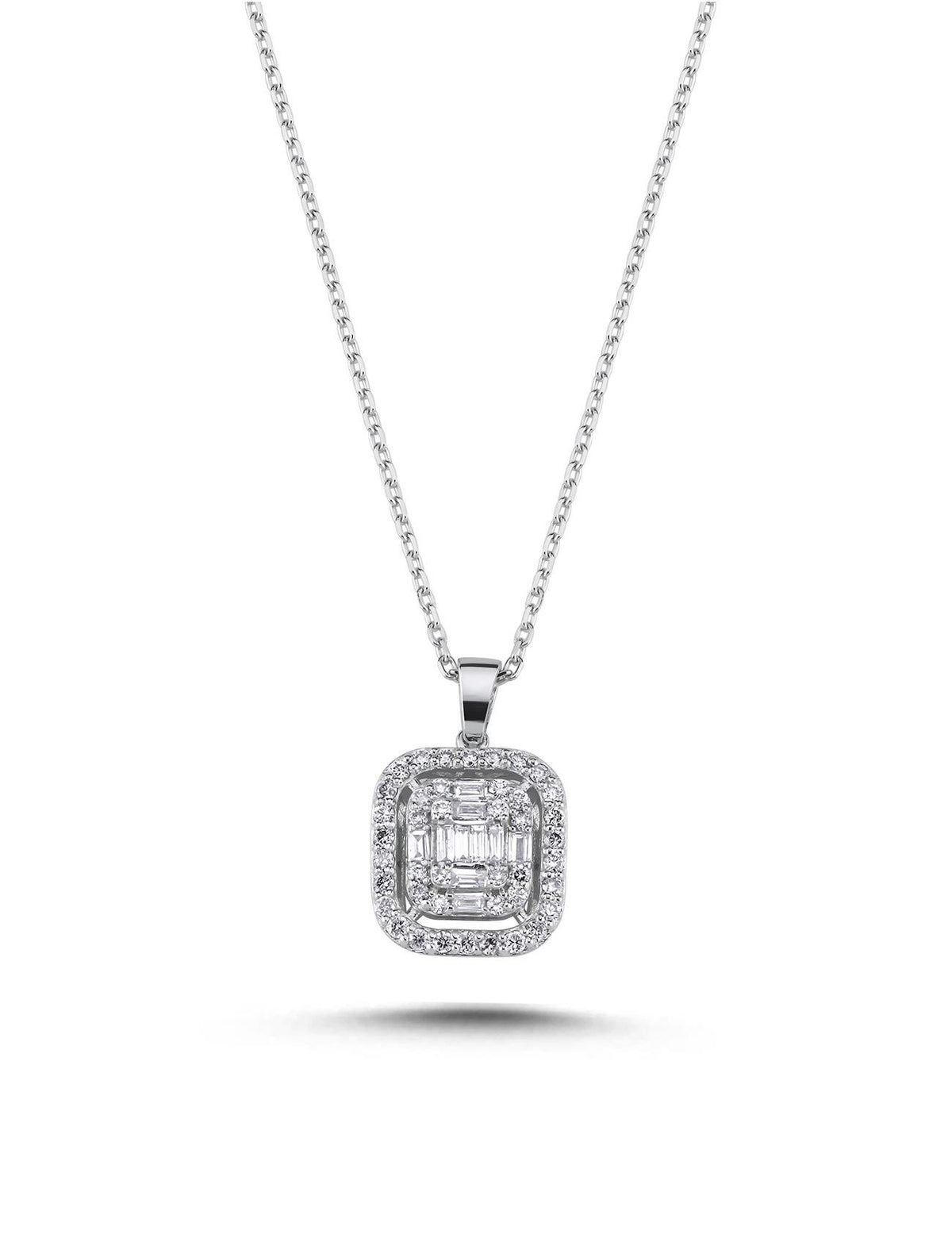 0.44 Carat Baguette Diamond Necklace Main image
