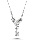 0.76 Carat Diamond Baguette Necklace