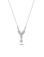 0.76 Carat Diamond Baguette Necklace