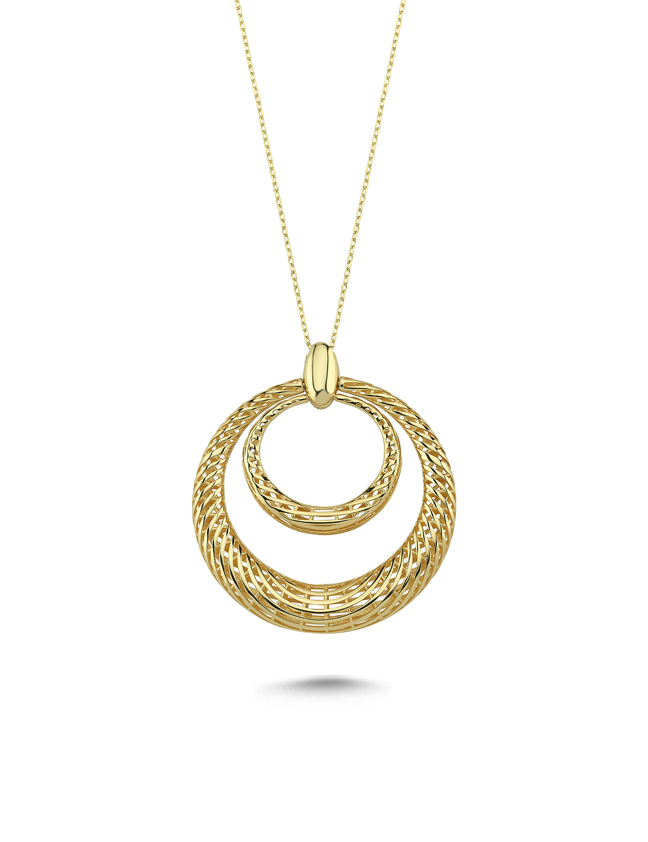 14K Hoop Gold Necklace Main image
