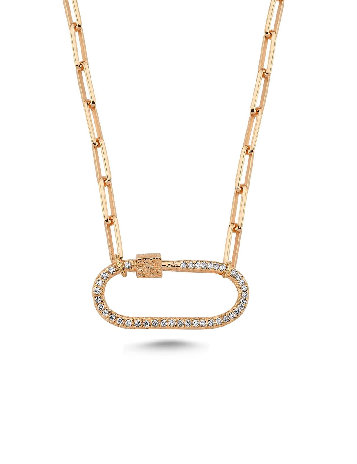 0.17 Carat Diamond Hoop Necklace Secondary image
