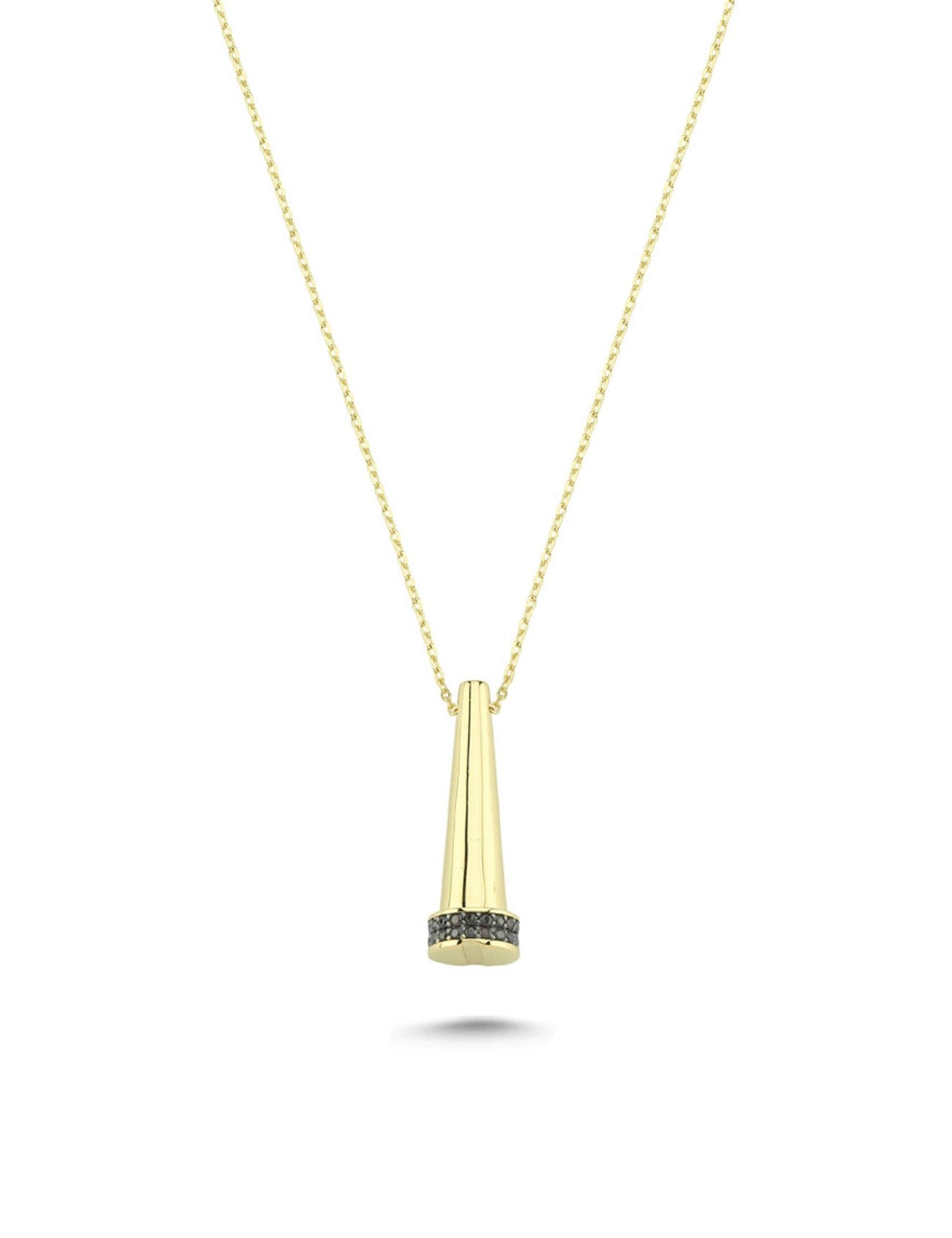 14K Stone-Set Gold Necklace