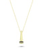 14K Stone-Set Gold Necklace