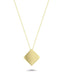14K Plain Square Gold Necklace