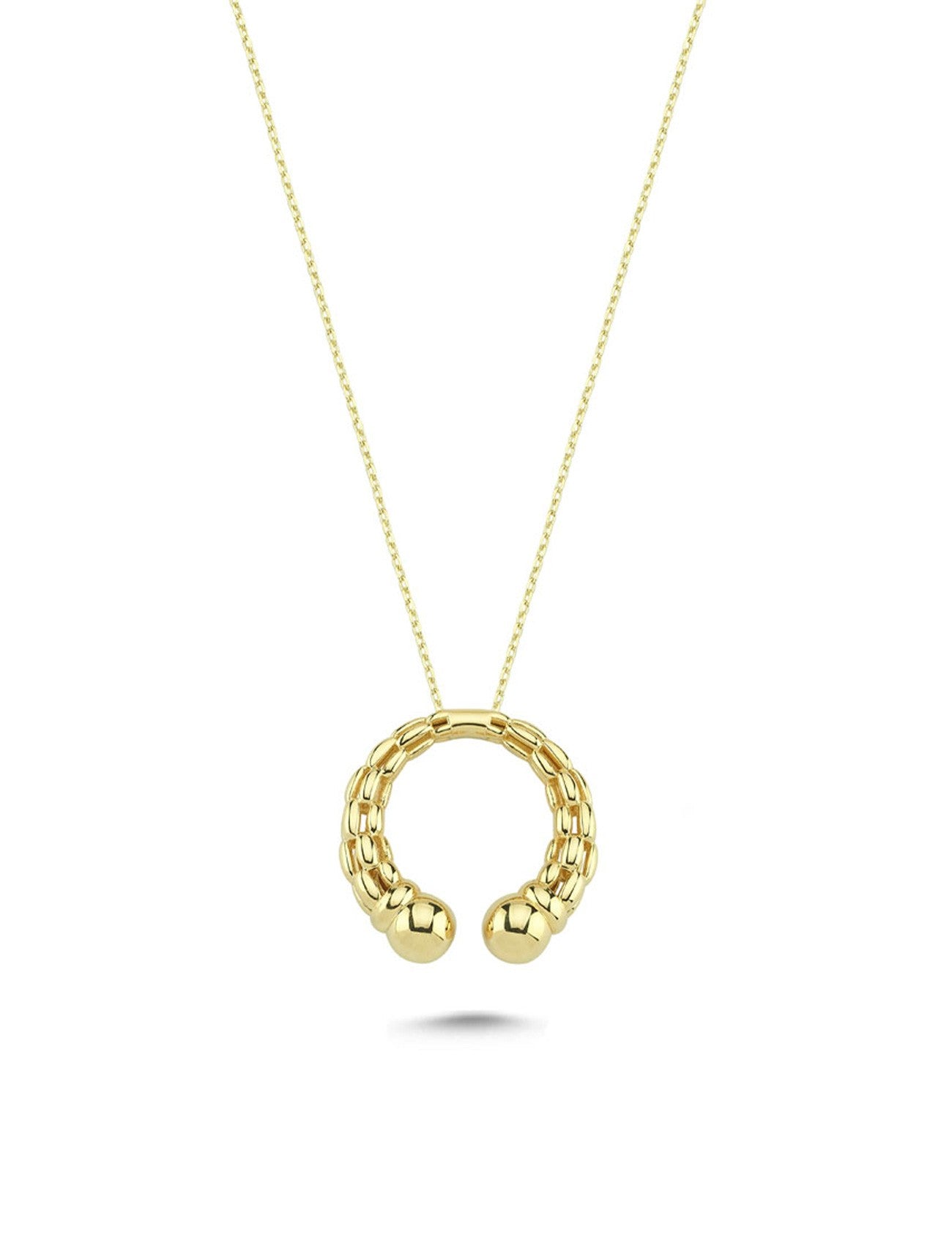 14K Hoop Gold Necklace Main image