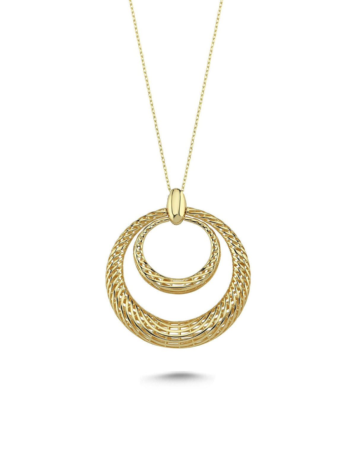 14K Hoop Gold Necklace Main image