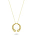 14K Patterned Gold Necklace